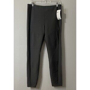 ATHLETA Madison Moto Tight Pant Size 14 Dark Gray NEW Active Performance Gym Run